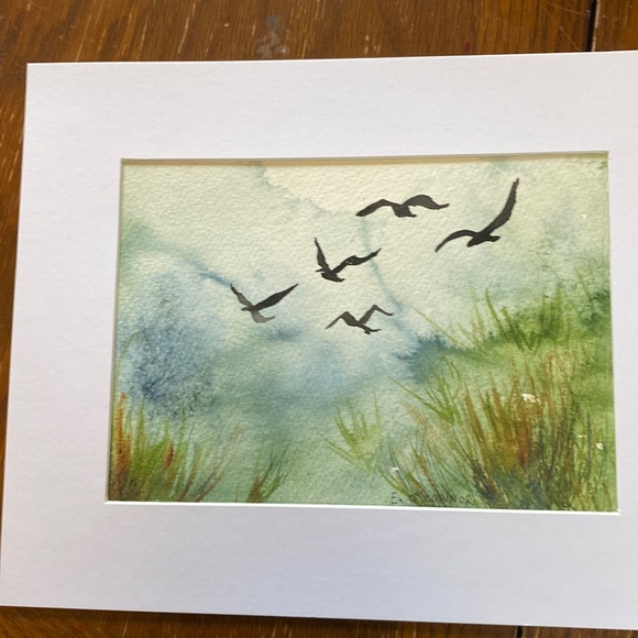 8x10 with mat original watercolour painting - Picture 1 of 4